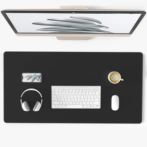 Waterproof PU Leather Desk Mat, Large Mouse Pad, 31.5" x 15.7", Black | Office Desk Décor Accessories, Extended Size Desk Protector, Easy to Clean, Smooth Writing Pad, Non Slip Blotter Mat for Home Waterproof PU Leather Desk Mat, Large Mouse Pad, 31.5" x 15.7", Black | Office Desk Décor Accessories, Extended Size Desk Protector, Easy to Clean, Smooth Writing Pad, Non Slip Blotter Mat for Home