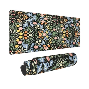 Large Gaming Mousepad, Dark Black Floral XL Mouse Pad with Stitched, Full Long Waterproof Non-Slip Base Flower Keyboard Pad, PC Laptop Computer Mat for Men Office Decor, 31.5 * 11.8 in Large Gaming Mousepad, Dark Black Floral XL Mouse Pad with Stitched, Full Long Waterproof Non-Slip Base Flower Keyboard Pad, PC Laptop Computer Mat for Men Office Decor, 31.5 * 11.8 in
