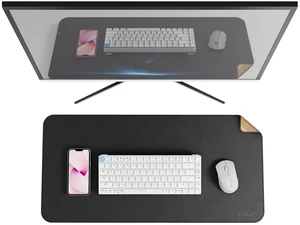 Mydours 28" x 14" Large Gaming Desk Mat, PU Leather & Cork Mouse Pad, Black | Large XL Desk Mouse Pad for Workstation, Office, Home, Computer Desk Mat Suitable for Keyboard & Mouse Mydours 28" x 14" Large Gaming Desk Mat, PU Leather & Cork Mouse Pad, Black | Large XL Desk Mouse Pad for Workstation, Office, Home, Computer Desk Mat Suitable for Keyboard & Mouse