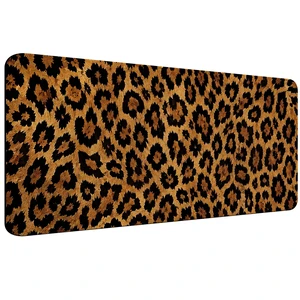 PLSOZRYL Gaming Mouse Pad Leopard 35.4x15.7In Desk Mat Office Decor | with Stitched Edges Non-Slip Rubber Base Mousepad Desktop Computer Mat PLSOZRYL Gaming Mouse Pad Leopard 35.4x15.7In Desk Mat Office Decor | with Stitched Edges Non-Slip Rubber Base Mousepad Desktop Computer Mat