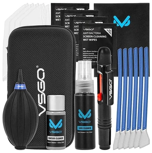 VSGO DKL-20 Sensor Cleaning Kit for APS-C Sensor Cameras (16mm) | 69-in-1, for Canon, Nikon, Sony, Pentax & DSLR, All-in-One Camera Cleaning Kit Including Swabs, Lens Pen, Air Blower, Etc. VSGO DKL-20 Sensor Cleaning Kit for APS-C Sensor Cameras (16mm) | 69-in-1, for Canon, Nikon, Sony, Pentax & DSLR, All-in-One Camera Cleaning Kit Including Swabs, Lens Pen, Air Blower, Etc.