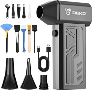 Compressed Air Duster, 150000RPM High-Speed Electric Air Duster with 240G Wind Pressure, 4-Speed Adjustable, Dust Blower for PC Cleaning Kit, Computer Keyboard, Grey Compressed Air Duster, 150000RPM High-Speed Electric Air Duster with 240G Wind Pressure, 4-Speed Adjustable, Dust Blower for PC Cleaning Kit, Computer Keyboard, Grey