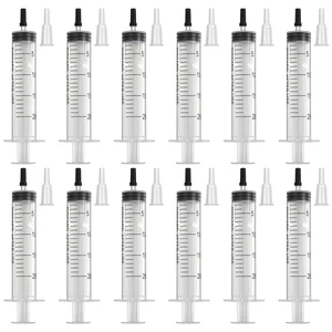 PATIKIL DTF Syringes Printer Cleaning Kits 20ML DTF Syringes 12Pcs | with 12 Black Caps and Adapters No Needle for Printer Nozzle Ink Line Flushing Bubble Removal PATIKIL DTF Syringes Printer Cleaning Kits 20ML DTF Syringes 12Pcs | with 12 Black Caps and Adapters No Needle for Printer Nozzle Ink Line Flushing Bubble Removal