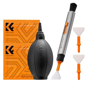 K&F CONCEPT 6 in 1 Camera Cleaning Kit for Canon Nikon Camera Clean | Full Frame Cleaning Wand X2,Strong Blower,Microfiber Cleaning Cloth X2 Machine Washable and Reusable,Replaceable Cleaning Pen K&F CONCEPT 6 in 1 Camera Cleaning Kit for Canon Nikon Camera Clean | Full Frame Cleaning Wand X2,Strong Blower,Microfiber Cleaning Cloth X2 Machine Washable and Reusable,Replaceable Cleaning Pen