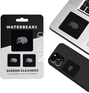 KUVRD Waterbear - Electronic Screen Cleaner Pads, Single Pad Set | Reusable Stick-On Microfiber Cleaning Pad, for Dry Wiping Car Touchscreens, Phone Displays, Camera Lenses, and Eyeglasses KUVRD Waterbear - Electronic Screen Cleaner Pads, Single Pad Set | Reusable Stick-On Microfiber Cleaning Pad, for Dry Wiping Car Touchscreens, Phone Displays, Camera Lenses, and Eyeglasses