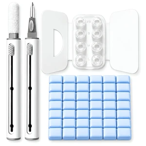 4 Pairs Replacement Ear Tips for AirPods Pro 2/1 with Earbud Cleaning Kit | Clear Liquid Silicone Ear Tips with a Secure Slot Design, 4 SizesXS S M L, Cleaning Pen and 42PCS Cleaning Putty Set 4 Pairs Replacement Ear Tips for AirPods Pro 2/1 with Earbud Cleaning Kit | Clear Liquid Silicone Ear Tips with a Secure Slot Design, 4 SizesXS S M L, Cleaning Pen and 42PCS Cleaning Putty Set
