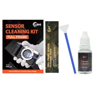 UES Full-Frame Camera Sensor Cleaning Kit (14pcs Swabs and 15ml Cleaner) | Includes 14pcs 24mm swabs and 15ml alcohol-free cleaning solution. Compatible with DSLR & Mirrorless Camera CCD&CMOS UES Full-Frame Camera Sensor Cleaning Kit (14pcs Swabs and 15ml Cleaner) | Includes 14pcs 24mm swabs and 15ml alcohol-free cleaning solution. Compatible with DSLR & Mirrorless Camera CCD&CMOS