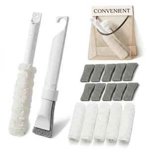 KOISHU Home Detail Cleaning Kit, Crevice Cleaning Brush, 5-in-1 Detail Duster, Replacement Pads, Microfiber Sleeves and Storage Bag for Window Tracks, Air Vents, Kitchen and Bathroom KOISHU Home Detail Cleaning Kit, Crevice Cleaning Brush, 5-in-1 Detail Duster, Replacement Pads, Microfiber Sleeves and Storage Bag for Window Tracks, Air Vents, Kitchen and Bathroom