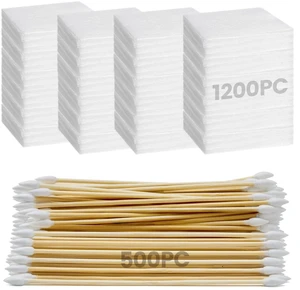 Gun Cleaning Kit - 2" Cleaning Patches and 6" Cotton Swabs | Sturdy, Lint-Free Gun Cleaning Supplies, Pointed Tips for Firearm, Crafts, Electronics, Art& Crafts Gun Cleaning Kit - 2" Cleaning Patches and 6" Cotton Swabs | Sturdy, Lint-Free Gun Cleaning Supplies, Pointed Tips for Firearm, Crafts, Electronics, Art& Crafts