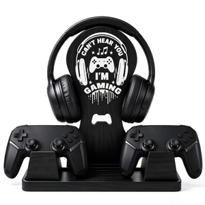Gamer Gifts for Teen Boy,Headphone Stand with 2 Controller Holder & Storage | Birthday Gifts, Gamer Lovers Room Decor Stuff Wooden Headset Holder for Christmas Gamer Gifts for Teen Boy,Headphone Stand with 2 Controller Holder & Storage | Birthday Gifts, Gamer Lovers Room Decor Stuff Wooden Headset Holder for Christmas