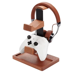 UNICRAFTALE Controller Holder with Headphone Stand Wood Gaming Controllers Stand Saddle Brown Gamer Controller Holder for Switch Headset Stands with Storage Organizer for Game Lover Game Room Decor UNICRAFTALE Controller Holder with Headphone Stand Wood Gaming Controllers Stand Saddle Brown Gamer Controller Holder for Switch Headset Stands with Storage Organizer for Game Lover Game Room Decor