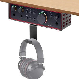 Metal Under Desk Mount for Focusrite Scarlett 2i2 4th Gen with Adjustable Headphone Hanger Stand, Metal Under Desk Mount for Audio Interfaces and Studio Gear (Only for Focusrite Scarlett 2i2 4th Gen) Metal Under Desk Mount for Focusrite Scarlett 2i2 4th Gen with Adjustable Headphone Hanger Stand, Metal Under Desk Mount for Audio Interfaces and Studio Gear (Only for Focusrite Scarlett 2i2 4th Gen)