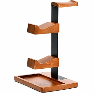 Wooden Gaming Controller Holder and Headphone Stand with Dual Slot and Tray | Solid Wood Controller Organizer Rack Fits Xbox, PS4, PS5 for Console Players, Streamers, and Desk Cleaner Wooden Gaming Controller Holder and Headphone Stand with Dual Slot and Tray | Solid Wood Controller Organizer Rack Fits Xbox, PS4, PS5 for Console Players, Streamers, and Desk Cleaner