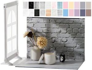 Product Photography Backdrop Kit with 7 Shadow Boards, Tabletop Photo Backdrop Board, 12 Double-Sided Background Papers, Food Photography Backdrops for Jewelry, Cosmetics, Skincare & Small Products Product Photography Backdrop Kit with 7 Shadow Boards, Tabletop Photo Backdrop Board, 12 Double-Sided Background Papers, Food Photography Backdrops for Jewelry, Cosmetics, Skincare & Small Products