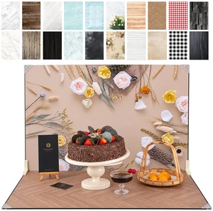 Product Photography Backdrops 22.5 x 34.5 in,XL Photo Backdrop Board Kit, 10 Pcs 20 Patterns Double-Sided Background Papers, Flat Lay Props for Food Jewelry Cosmetics Photos