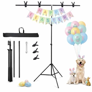 Japard T-Shape Backdrop Banner Stand, 6.5 ft x 5 ft Small Adjustable | Photo Studio Background Support Kit for Parties Photography Video Studio Portable Japard T-Shape Backdrop Banner Stand, 6.5 ft x 5 ft Small Adjustable | Photo Studio Background Support Kit for Parties Photography Video Studio Portable