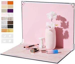 Product Photography Backdrops, 16x11.5 Inch Photo Backdrop Board Kit, 8Pcs 16 Patterns with 2Pcs Photo Shadow Maker for Makeup Product Shooting, Food Jewelry Cosmetics Photography Product Photography Backdrops, 16x11.5 Inch Photo Backdrop Board Kit, 8Pcs 16 Patterns with 2Pcs Photo Shadow Maker for Makeup Product Shooting, Food Jewelry Cosmetics Photography