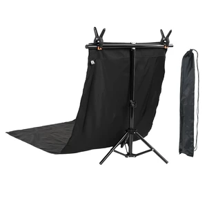 UTEBIT 2.5X2.25ft Portable T Shape Backdrop Stand Kit (without Backdrop) | Adjustable Photo Green Screen Back Drop Stand with Spring Clamp and Carrying Bag for Party, Photography Videography Studio UTEBIT 2.5X2.25ft Portable T Shape Backdrop Stand Kit (without Backdrop) | Adjustable Photo Green Screen Back Drop Stand with Spring Clamp and Carrying Bag for Party, Photography Videography Studio