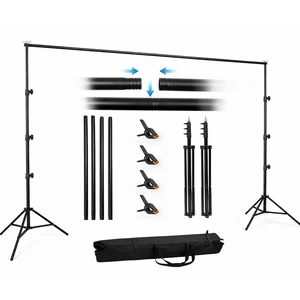 GBYOND Photo Backdrop Stand 10x10ft, Portable Background Stand for Party | Adjustable photography backdrop stand For Projector Screen, Curtain, Balloon, Wedding, Birthday, Photo BoothBanner Holder GBYOND Photo Backdrop Stand 10x10ft, Portable Background Stand for Party | Adjustable photography backdrop stand For Projector Screen, Curtain, Balloon, Wedding, Birthday, Photo BoothBanner Holder