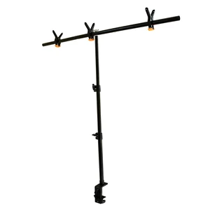 Bessie Bakes Backdrops Photography Backdrop Stand with Table Clamp, 39-Inch Crossbar, Adjustable up to 3ft Tall, Ideal for Food Photography, Product Photography & Content Creation Bessie Bakes Backdrops Photography Backdrop Stand with Table Clamp, 39-Inch Crossbar, Adjustable up to 3ft Tall, Ideal for Food Photography, Product Photography & Content Creation