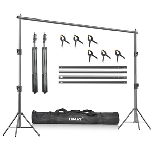 EMART 10x8.5Ft Heavy Duty Backdrop Stand Adjustable Banner Stand for Photo | Background Stand Backdrop with 6 ClampsBack Drop Stand for Party, Photo Studio, Wedding, Birthday, ExhibitionsPhotography EMART 10x8.5Ft Heavy Duty Backdrop Stand Adjustable Banner Stand for Photo | Background Stand Backdrop with 6 ClampsBack Drop Stand for Party, Photo Studio, Wedding, Birthday, ExhibitionsPhotography