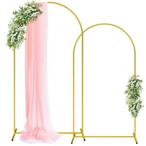 Pureegg Gold Arch Backdrop Stand Set, Metal, Set of 2, 7.2 ft and 6 ft | Wedding, Party, Birthday, Baby Shower, Graduation, Stable Base Pureegg Gold Arch Backdrop Stand Set, Metal, Set of 2, 7.2 ft and 6 ft | Wedding, Party, Birthday, Baby Shower, Graduation, Stable Base