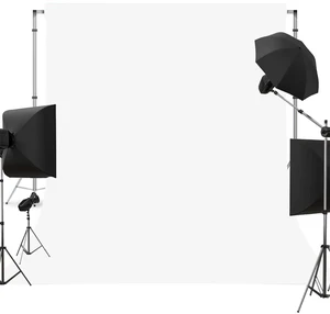 White Photography Backdrop for Photoshoot, Fabric, 8x10FT | Versatile Studio Photo Background, Portable, Non-reflective, for Portraits, Party Decor, Video Recording, Projection