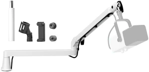 Low Profile Microphone Boom Arm Stand for Gaming Streaming Podcasting White | 15cm Extra Riser, Aluminum Design, Adjustable Mic Boom Arm, Cable Management, Clamp, Screw Adapter, for Streaming Gaming Low Profile Microphone Boom Arm Stand for Gaming Streaming Podcasting White | 15cm Extra Riser, Aluminum Design, Adjustable Mic Boom Arm, Cable Management, Clamp, Screw Adapter, for Streaming Gaming