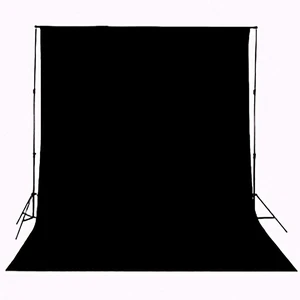 HMTfoto Black Backdrop for Photography Portrait Background Screen for Photo Backdrop Video Photography Studio Only 1x Backdrop (8x10ft, Black)