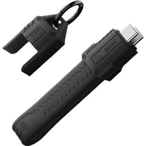 AJMRTC USB5.0 Cable 80Gbps Flat Slim FPC Type C to Type C Cord, 240W PD Fast Charging, 16K@30Hz 8K@60Hz 5K Video Output, USB4.0 Compatible with Thunderbolt 3/4/5, Black with Lanyard Strap Chain for La AJMRTC USB5.0 Cable 80Gbps Flat Slim FPC Type C to Type C Cord, 240W PD Fast Charging, 16K@30Hz 8K@60Hz 5K Video Output, USB4.0 Compatible with Thunderbolt 3/4/5, Black with Lanyard Strap Chain for La