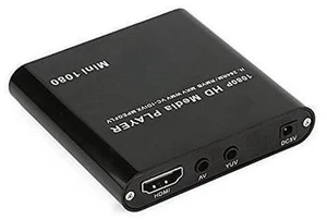 AJMRTC Mini HDMI Media Player, Full HD 1080P Digital HDD Media Player, Supports RM RMVB DIVX AVI MKV MPEG MOV JPEG, Play Media from USB Flash Drive, HDD, SD & SDHC Card for TV Home Multimedia Playback AJMRTC Mini HDMI Media Player, Full HD 1080P Digital HDD Media Player, Supports RM RMVB DIVX AVI MKV MPEG MOV JPEG, Play Media from USB Flash Drive, HDD, SD & SDHC Card for TV Home Multimedia Playback