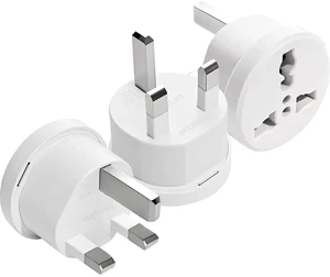 AJMRTC UK Travel Plug Adapter, Type G International Power Adaptor, US/EU/AU to UK Type G Socket, Works for UK, Hong Kong, Ireland, UAE, 3-Packs for Travel, Business Trip, Home and Hotel Use AJMRTC UK Travel Plug Adapter, Type G International Power Adaptor, US/EU/AU to UK Type G Socket, Works for UK, Hong Kong, Ireland, UAE, 3-Packs for Travel, Business Trip, Home and Hotel Use