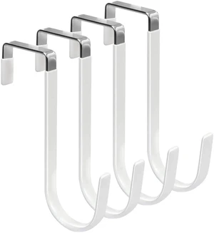 AJMRTC 6Pack Over The Door Hooks, Heavy Duty Over Door Hanger Hooks with Rubber Anti-Scratch Protection, Multi-Purpose Organizer for Bedroom Bathroom Kitchen, Hang Clothes Towels Hats Coats Bags White AJMRTC 6Pack Over The Door Hooks, Heavy Duty Over Door Hanger Hooks with Rubber Anti-Scratch Protection, Multi-Purpose Organizer for Bedroom Bathroom Kitchen, Hang Clothes Towels Hats Coats Bags White