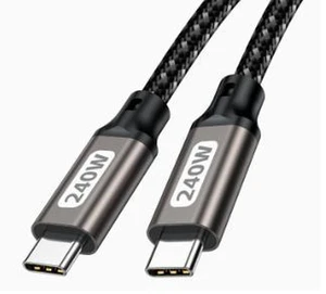 AJMRTC 1M USB-C to USB-C Cable with E-Marker Chip, 240W PD Fast Charging Cord, USB 2.0 480Mbps Data Transfer Type-C Cable for Laptop, Smartphone, Tablet, Compatible with Dell HP Lenovo ASUS USB-C AJMRTC 1M USB-C to USB-C Cable with E-Marker Chip, 240W PD Fast Charging Cord, USB 2.0 480Mbps Data Transfer Type-C Cable for Laptop, Smartphone, Tablet, Compatible with Dell HP Lenovo ASUS USB-C