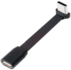 AJMRTC Ultra Slim Flat 90 Degree Up-Down Angled USB-C Male to Female Extension Cable, USB2.0 480Mbps Data & 65W PD Fast Charging Type-C Extension Cord for Laptop, Tablet, Smartphone AJMRTC Ultra Slim Flat 90 Degree Up-Down Angled USB-C Male to Female Extension Cable, USB2.0 480Mbps Data & 65W PD Fast Charging Type-C Extension Cord for Laptop, Tablet, Smartphone