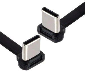 AJMRTC Ultra Slim Flat USB2.0 USB-C to USB-C Angled Connector Cable, 65W PD Fast Charging & Data Sync Cord, Low Profile Flat Cable for Laptop, Tablet, Smartphone, USB-C Portable Electronic Devices AJMRTC Ultra Slim Flat USB2.0 USB-C to USB-C Angled Connector Cable, 65W PD Fast Charging & Data Sync Cord, Low Profile Flat Cable for Laptop, Tablet, Smartphone, USB-C Portable Electronic Devices