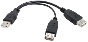 AJMRTC USB2.0 Y Splitter Extension Cable, USB2.0 Male to Female Data & Charging Cord with Auxiliary Power Supply Port, Extra Power Input for External Hard Drive, USB Storage, Laptop USB Peripherals AJMRTC USB2.0 Y Splitter Extension Cable, USB2.0 Male to Female Data & Charging Cord with Auxiliary Power Supply Port, Extra Power Input for External Hard Drive, USB Storage, Laptop USB Peripherals