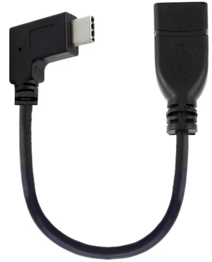 AJMRTC 90 Degree Right Angled USB-C Male to USB A Female OTG Cable 20cm, USB 3.1 Type-C to USB-A Adapter Cord, High Speed Data Transfer for Android Phone, Tablet, USB Flash Drive AJMRTC 90 Degree Right Angled USB-C Male to USB A Female OTG Cable 20cm, USB 3.1 Type-C to USB-A Adapter Cord, High Speed Data Transfer for Android Phone, Tablet, USB Flash Drive