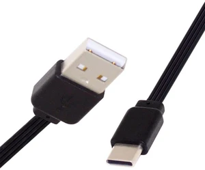AJMRTC 13cm USB 2.0 Type-A Male to USB-C Male Flat Slim FPC Cable, 480Mbps Data Transfer Flexible Thin FPC Wire, Low Profile Cable for FPV Drone, Portable Disk, USB-C Smartphone & DIY Projects AJMRTC 13cm USB 2.0 Type-A Male to USB-C Male Flat Slim FPC Cable, 480Mbps Data Transfer Flexible Thin FPC Wire, Low Profile Cable for FPV Drone, Portable Disk, USB-C Smartphone & DIY Projects