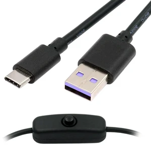 AJMRTC USB2.0 Power Switch Cable, USB-C to Type-A Cord with On Off Power Switch Button 1.0M, 5V DC Power Supply Wire for Desk Lamp, Fan, Camera, LED Light, Small Portable Electronic Devices AJMRTC USB2.0 Power Switch Cable, USB-C to Type-A Cord with On Off Power Switch Button 1.0M, 5V DC Power Supply Wire for Desk Lamp, Fan, Camera, LED Light, Small Portable Electronic Devices
