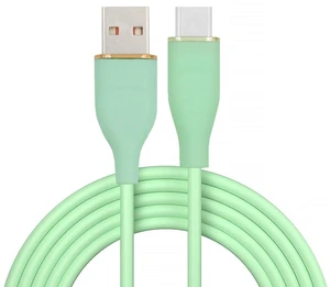 AJMRTC Liquid Silicone USB A to USB-C Cable, USB2.0 480Mbps 15W Fast Charging Ultra Soft Type C Power Data Cord for Laptop, Tablet, Smartphone (Green, 2M) AJMRTC Liquid Silicone USB A to USB-C Cable, USB2.0 480Mbps 15W Fast Charging Ultra Soft Type C Power Data Cord for Laptop, Tablet, Smartphone (Green, 2M)