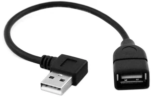 AJMRTC 90 Degree Right Angled USB 2.0 A Male to USB A Female Extension Cable 20cm, L-shaped Short USB 2.0 Extender Cord, Low Profile Right Angle Connector for Tight Space Installation AJMRTC 90 Degree Right Angled USB 2.0 A Male to USB A Female Extension Cable 20cm, L-shaped Short USB 2.0 Extender Cord, Low Profile Right Angle Connector for Tight Space Installation