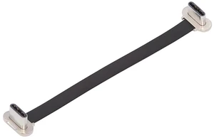 AJMRTC Ultra Slim Flat USB-C Male to Male 65W Fast Charging Cable 70mm, Dual Same-Direction Silver 90 Degree Angled Plugs, USB2.0 480Mbps Data Sync Cord for Laptop, Tablet, Smartphone, Compact Low Pro AJMRTC Ultra Slim Flat USB-C Male to Male 65W Fast Charging Cable 70mm, Dual Same-Direction Silver 90 Degree Angled Plugs, USB2.0 480Mbps Data Sync Cord for Laptop, Tablet, Smartphone, Compact Low Pro
