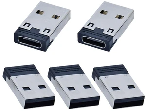 AJMRTC 5Pcs/Lot Reversible USB-C Female to USB 2.0 Type A Male Adapter, 480Mbps Data Sync 5V 3A Power Charging Connector, Type C Converter for Laptop, Tablet, Smartphone, USB-C Peripherals AJMRTC 5Pcs/Lot Reversible USB-C Female to USB 2.0 Type A Male Adapter, 480Mbps Data Sync 5V 3A Power Charging Connector, Type C Converter for Laptop, Tablet, Smartphone, USB-C Peripherals