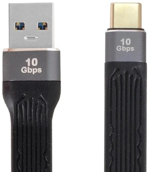 AJMRTC 10Gbps Flat Slim FPC Data Cable, USB3.1 Type C Male Host to USB3.0 Type A Male Flexible Ribbon Cord, Low Profile Thin Wire for Laptop, Smartphone, External SSD, Flash Drive and Compact DIY AJMRTC 10Gbps Flat Slim FPC Data Cable, USB3.1 Type C Male Host to USB3.0 Type A Male Flexible Ribbon Cord, Low Profile Thin Wire for Laptop, Smartphone, External SSD, Flash Drive and Compact DIY