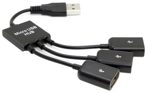 AJMRTC USB 2.0 3 Ports Hub Cable, Bus Powered Multi-Port USB Splitter External Interface Adapter, Portable USB Expander for Laptops, Desktops, Mouse, Flash Drives and Other USB Peripherals AJMRTC USB 2.0 3 Ports Hub Cable, Bus Powered Multi-Port USB Splitter External Interface Adapter, Portable USB Expander for Laptops, Desktops, Mouse, Flash Drives and Other USB Peripherals