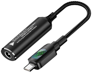 AJMRTC DC 5.5x2.5mm Input to USB-C Output Cable with Smart LED Power Display, PD 20V/7A Fast Charging Cord, DC to Type-C Converter Wire for Laptops, Smartphones and Tablets AJMRTC DC 5.5x2.5mm Input to USB-C Output Cable with Smart LED Power Display, PD 20V/7A Fast Charging Cord, DC to Type-C Converter Wire for Laptops, Smartphones and Tablets