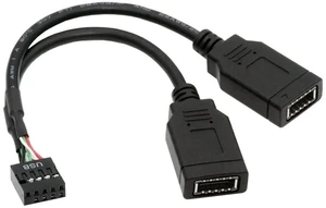 AJMRTC 0.15M USB2.0 9Pin 10Pin Motherboard Header Male to Dual USB3.1 Front Panel Key-A Type-E Extension Cable, Internal PC Chassis Adapter Cord for Desktop Motherboard USB Port Expansion AJMRTC 0.15M USB2.0 9Pin 10Pin Motherboard Header Male to Dual USB3.1 Front Panel Key-A Type-E Extension Cable, Internal PC Chassis Adapter Cord for Desktop Motherboard USB Port Expansion