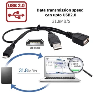 AJMRTC Black Micro USB 2.0 OTG Host Cable with USB Power Port, OTG Flash Disk Cord Compatible with Galaxy S3 i9300, S4 i9500, Note2 N7100, Note3 N9000, S5 i9600 AJMRTC Black Micro USB 2.0 OTG Host Cable with USB Power Port, OTG Flash Disk Cord Compatible with Galaxy S3 i9300, S4 i9500, Note2 N7100, Note3 N9000, S5 i9600