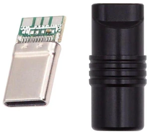 AJMRTC 5Gbps USB3.1 Type-C Male Custom Plug Connector, Black Aluminum Alloy Shell DIY Soldering Connector, Suitable for 4.0mm~6.0mm Diameter Cable, Custom USB-C Male Assembly Connector AJMRTC 5Gbps USB3.1 Type-C Male Custom Plug Connector, Black Aluminum Alloy Shell DIY Soldering Connector, Suitable for 4.0mm~6.0mm Diameter Cable, Custom USB-C Male Assembly Connector